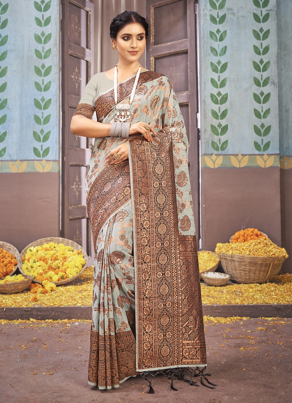 sangam print vasu pujya vol 3 cotton authentic fabric saree catalog