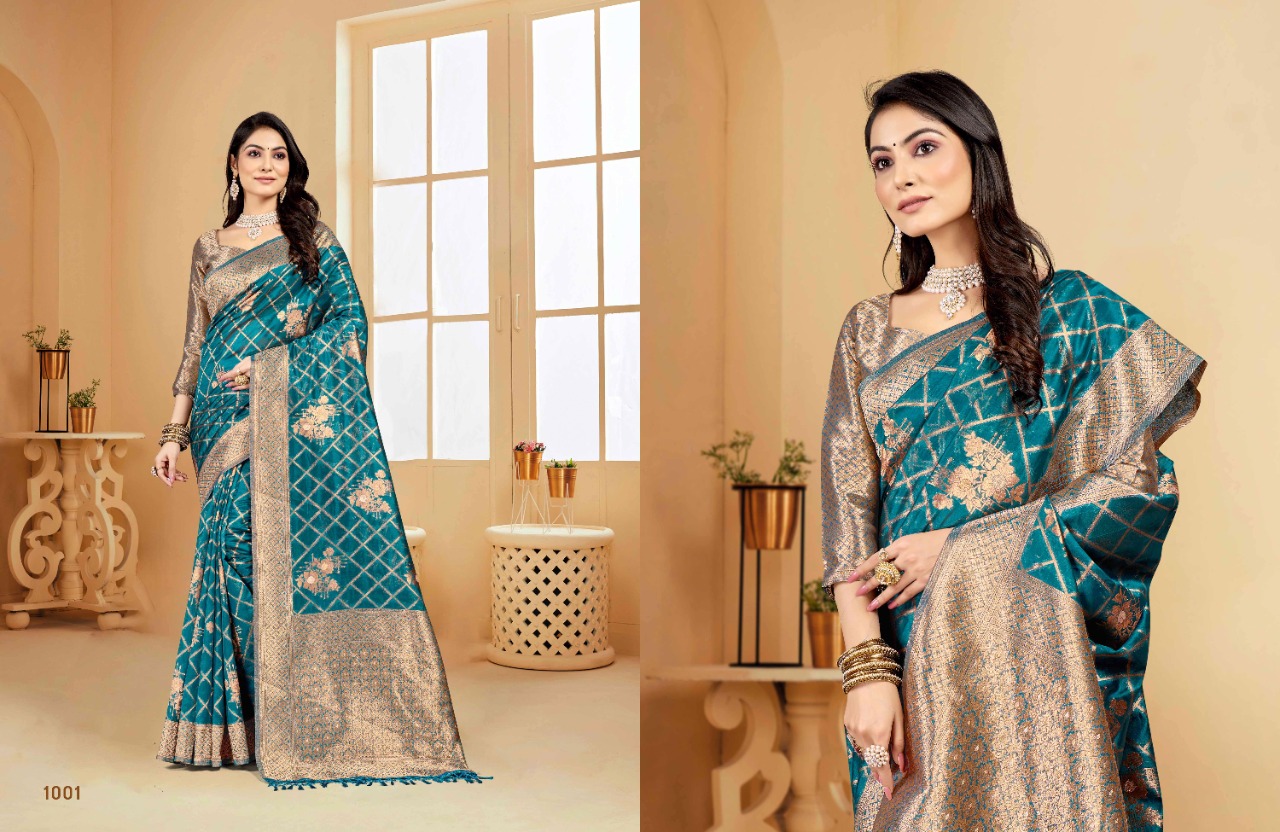 saroj saree chitrakala 2 orgenja decent look saree catalog