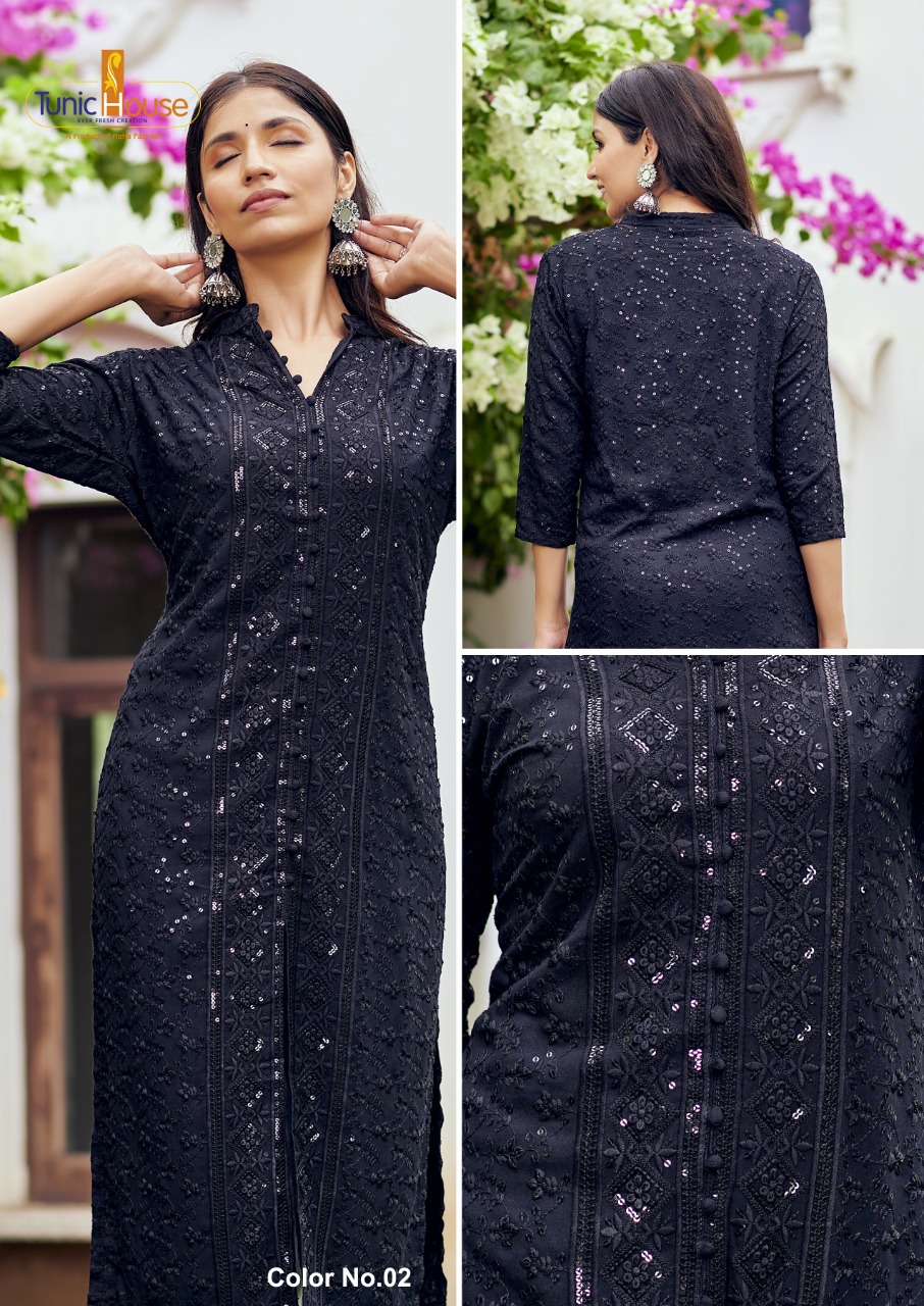 Tunic house 7 star viscose graceful look kurti size set