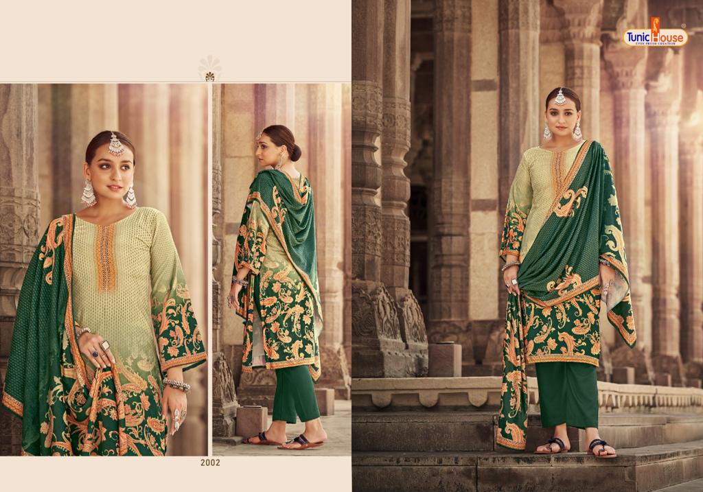 Tunic house khushboo velvet graceful look salwar suit catalog