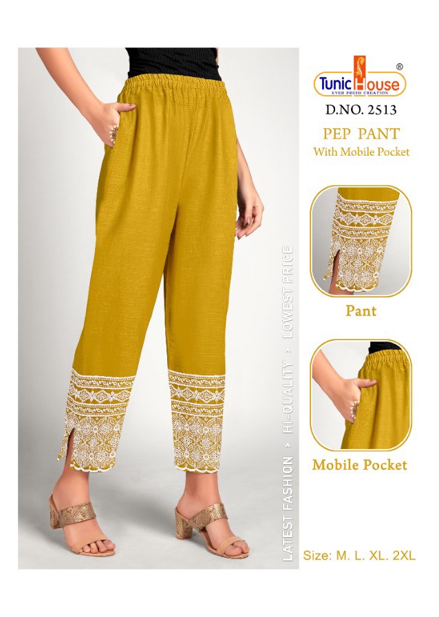 Tunic house pep pant cambric cotton graceful look pant catalog