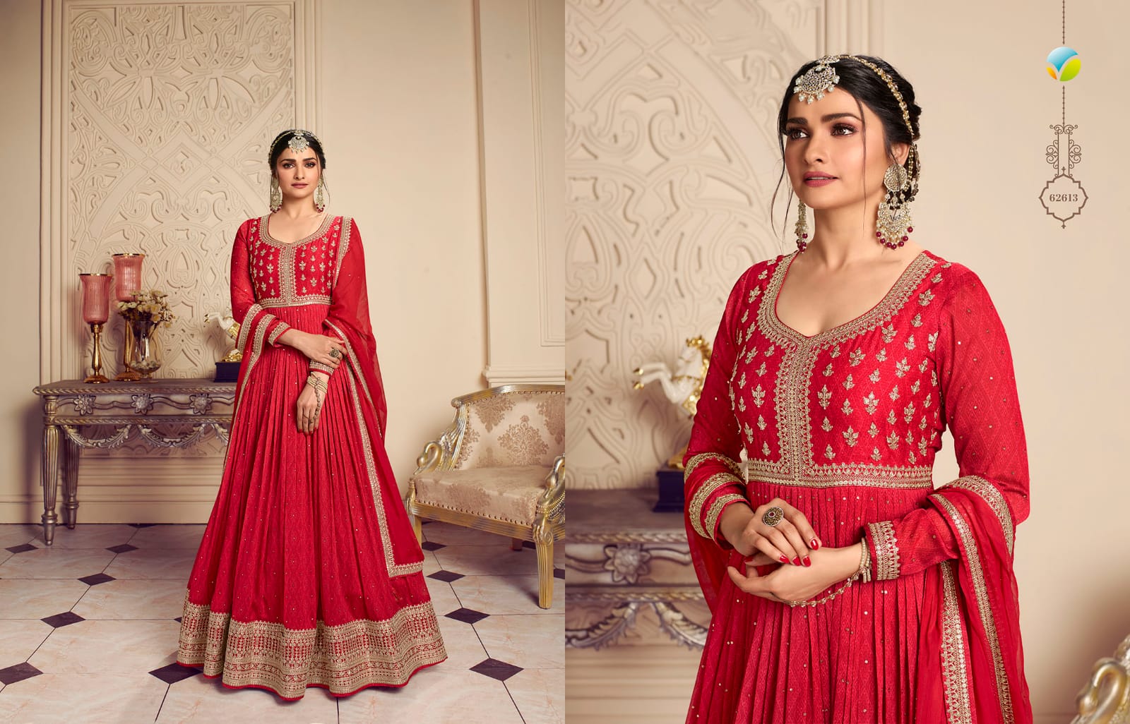 vinay fashion kaseesh gunjita silk chiffon georgeous look salwar suit catalog