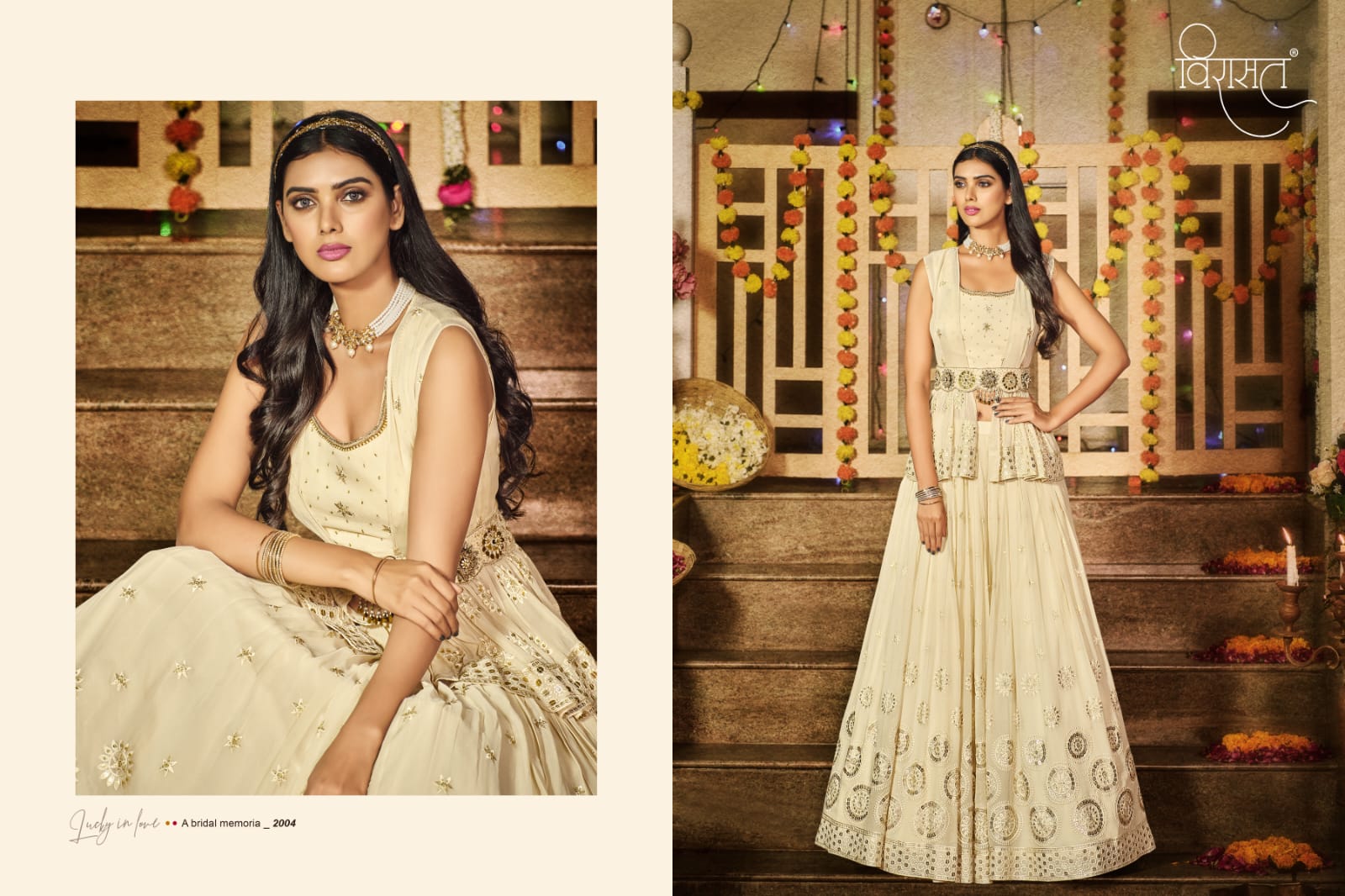 virasat Ardhangini  georgette gorgeous look Lehengha catalog