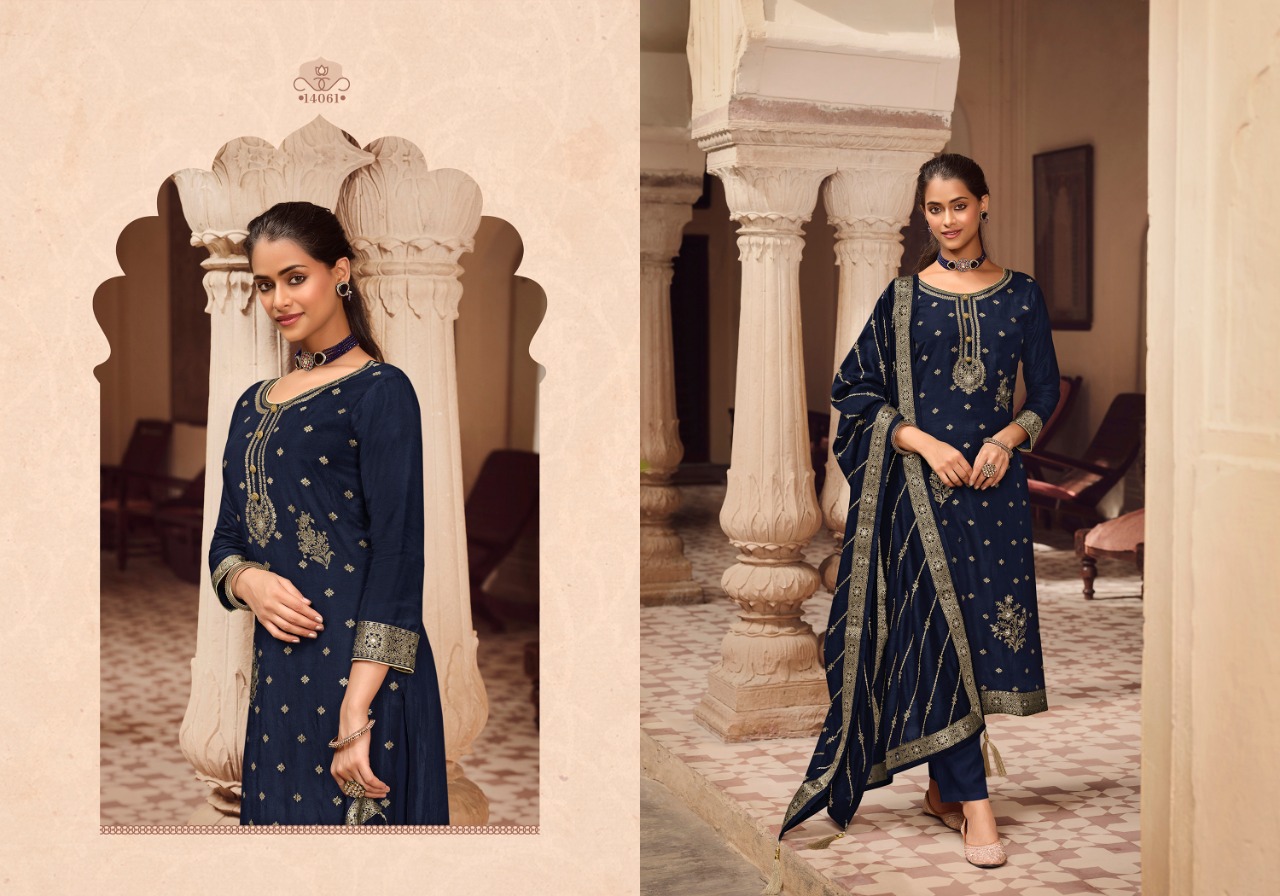 zisa mehak dola jaquard innovative look salwar suit catalog