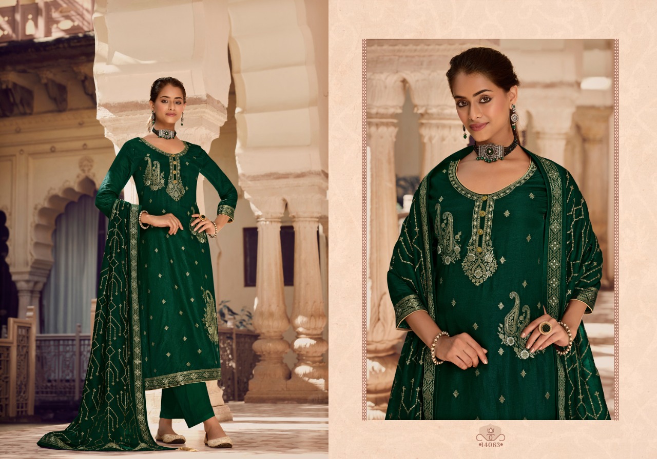 zisa mehak dola jaquard innovative look salwar suit catalog