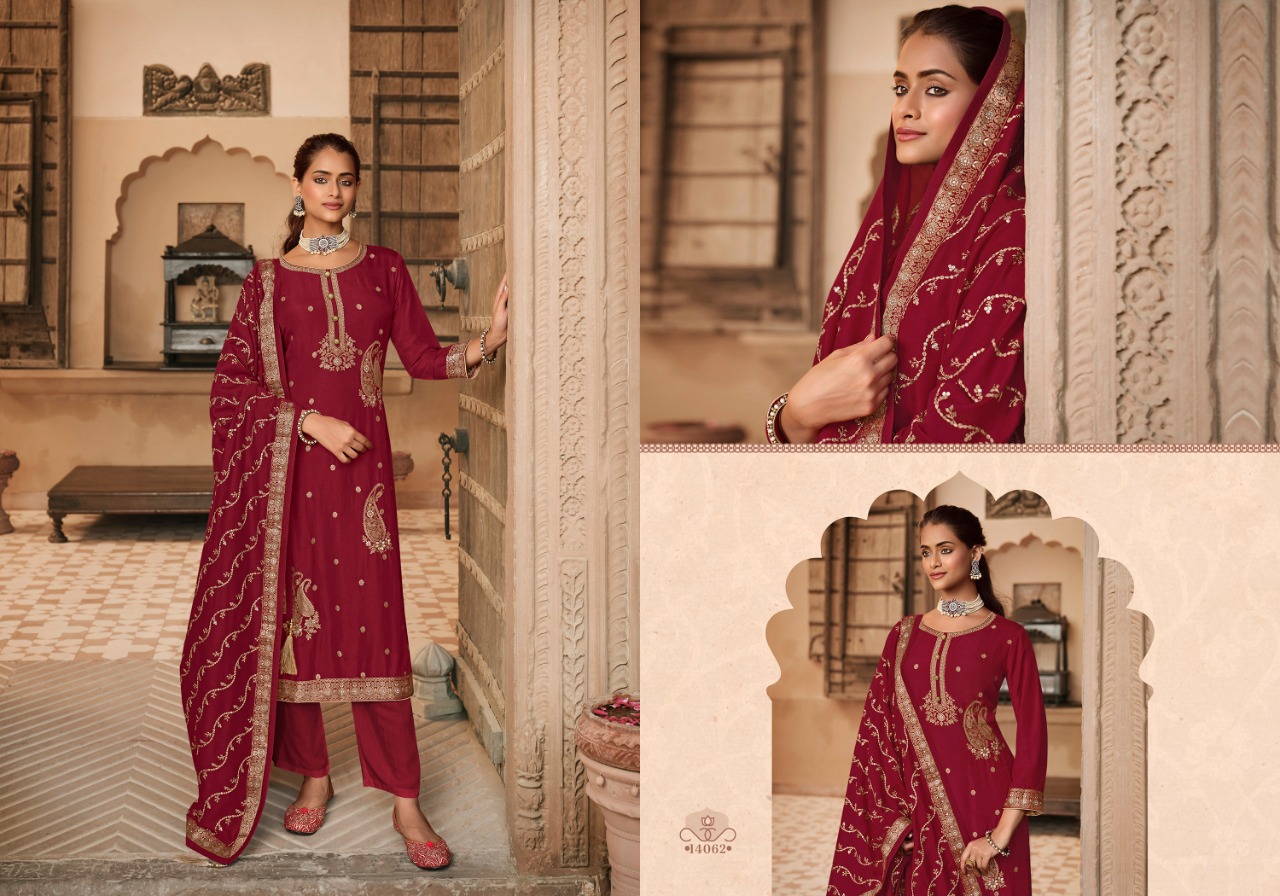 zisa mehak dola jaquard innovative look salwar suit catalog