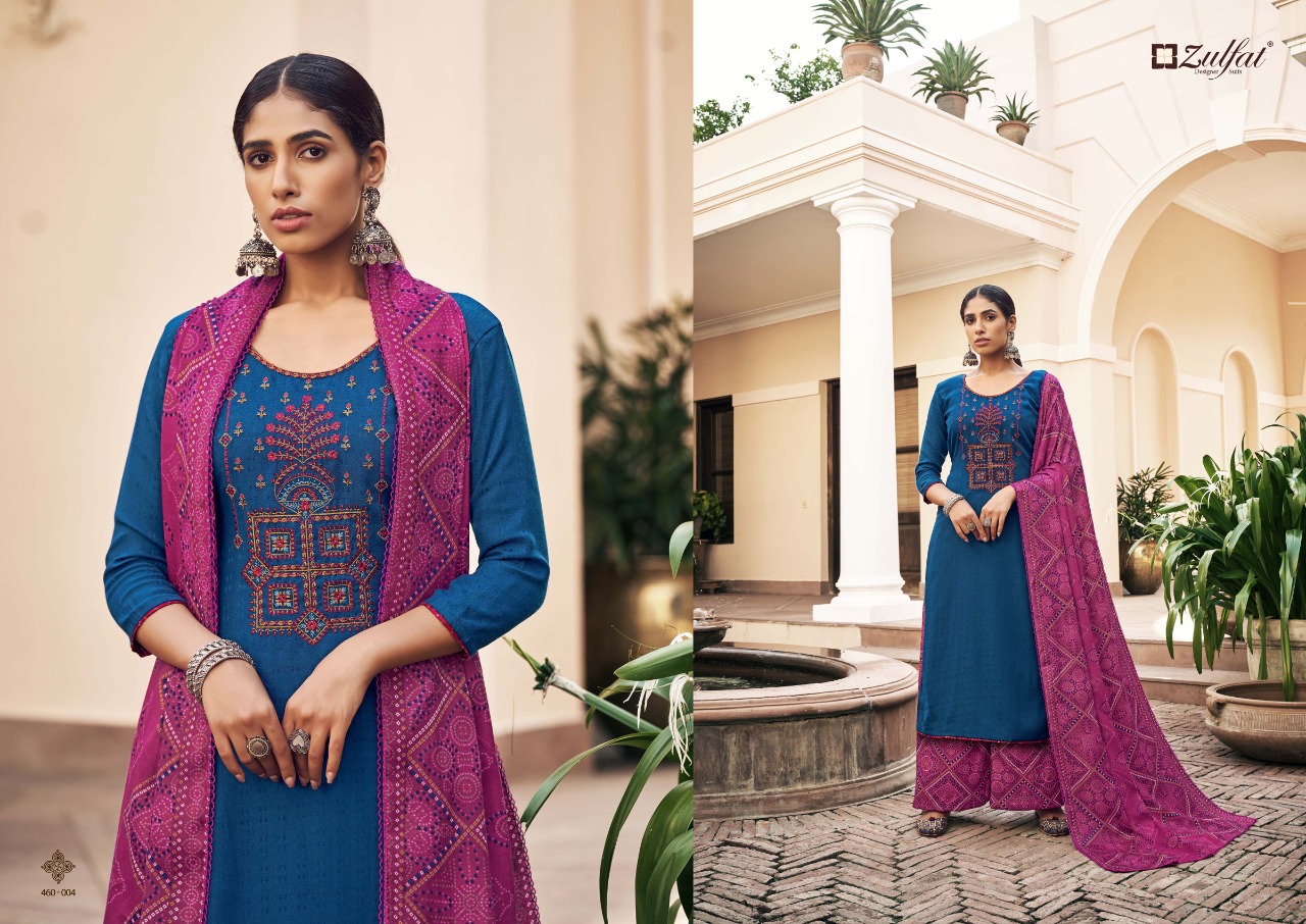 zulfat designer suit sohani 2 wool pashmina attrective look salwar suit catalog