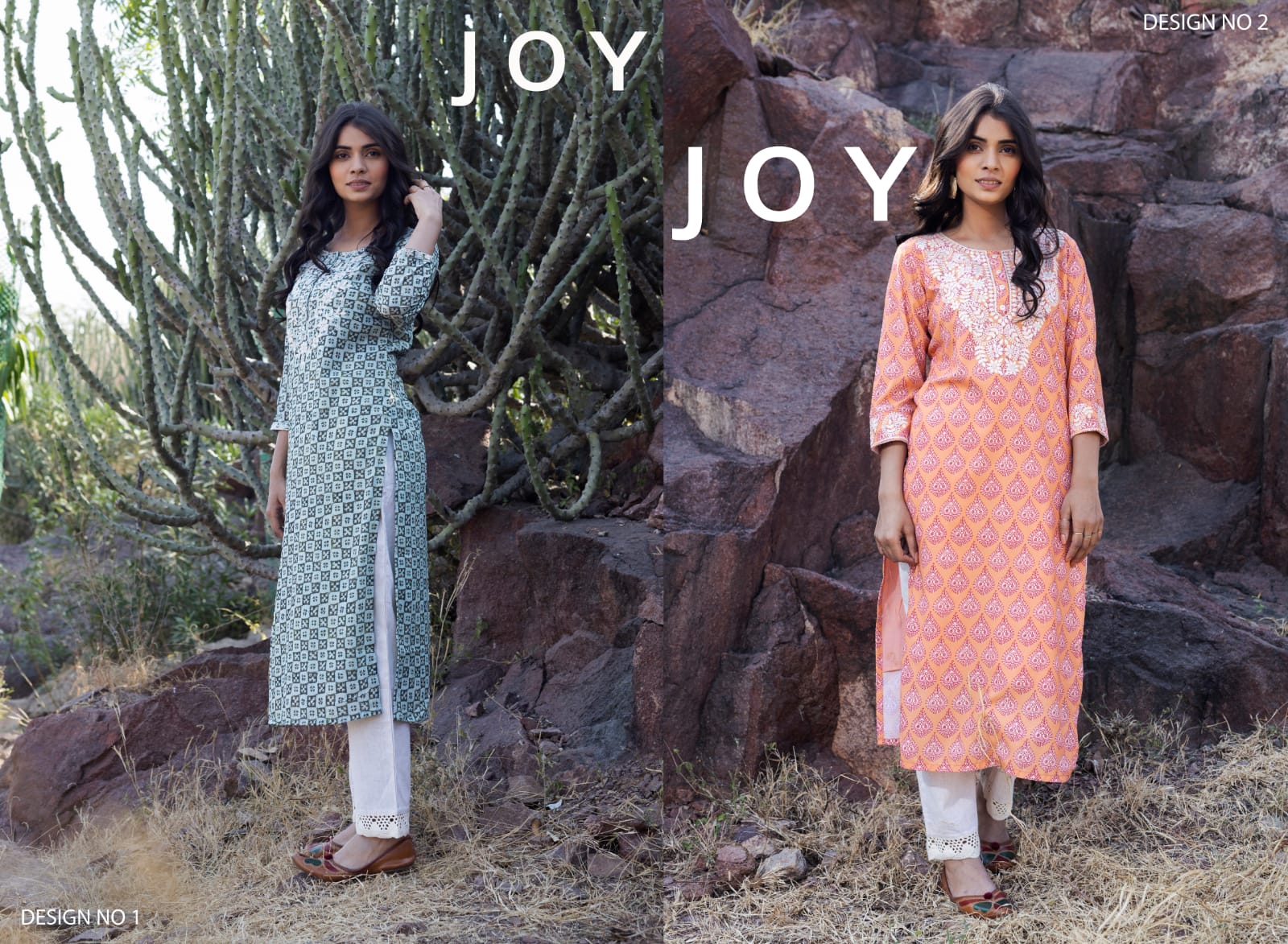 100 Miles joy georgette regal look kurti catalig