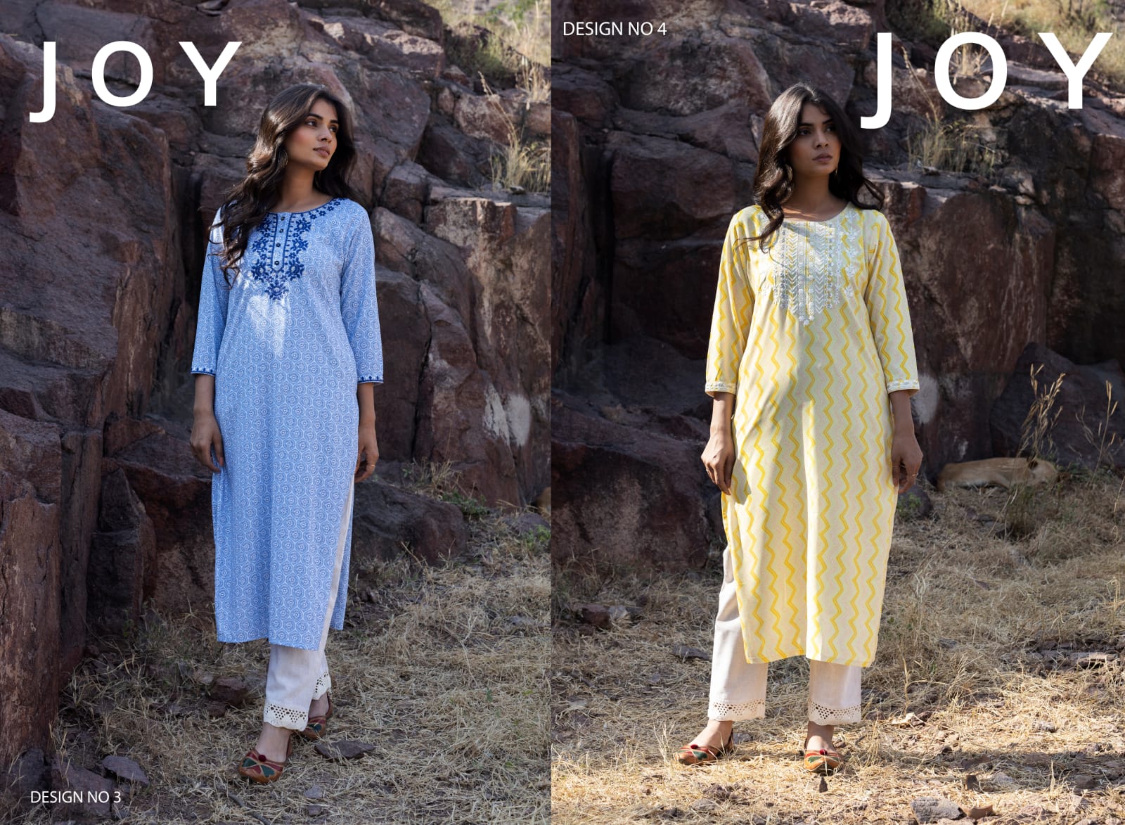 100 Miles joy georgette regal look kurti catalig