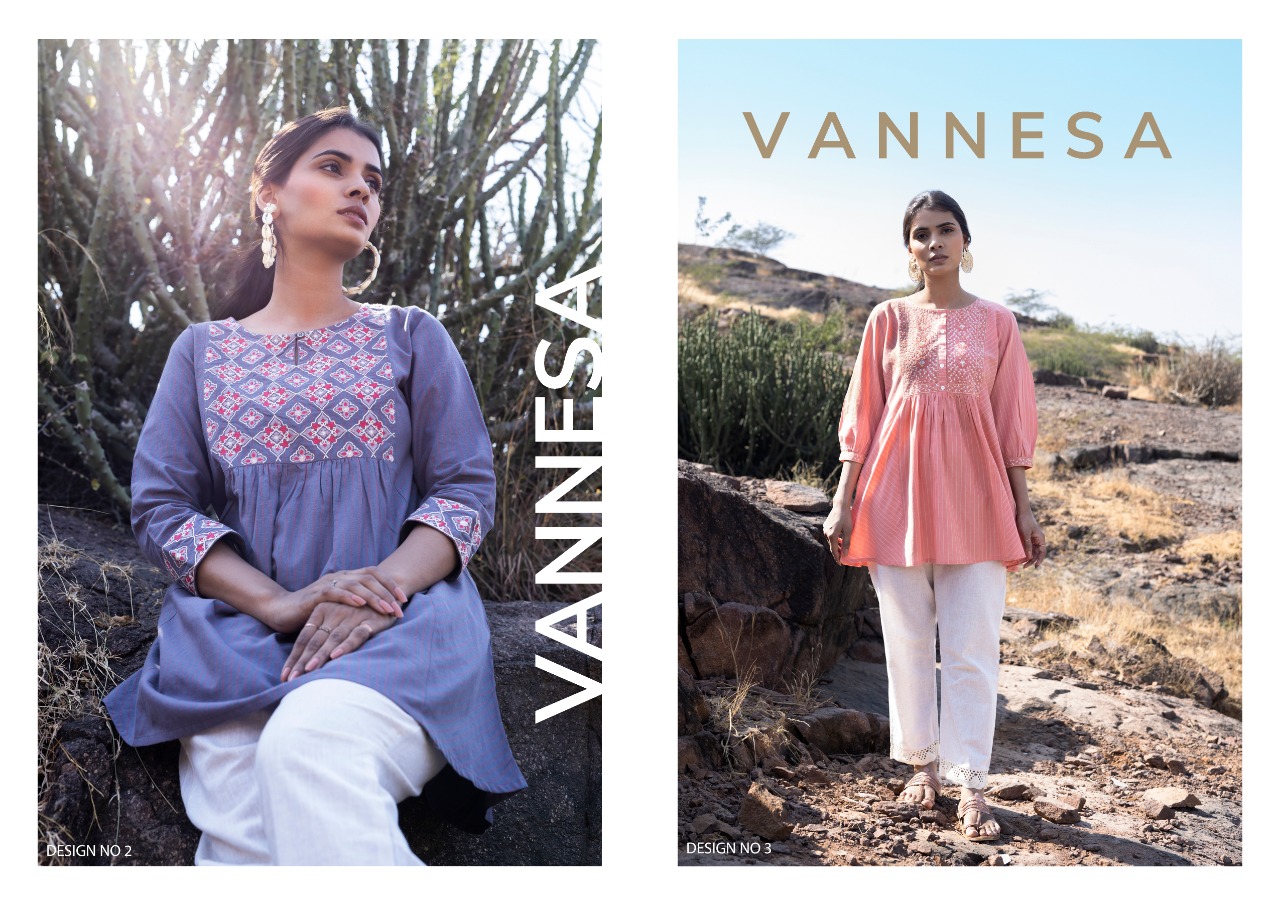 100 miles vannesa cotton attractive kurti catalog