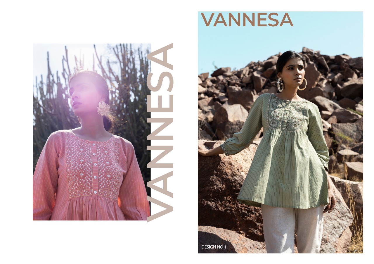 100 miles vannesa cotton attractive kurti catalog