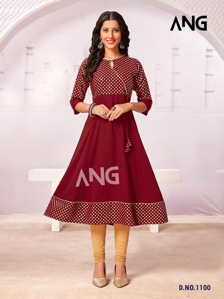 12angel ang 1100 crap decent look kurti catalog