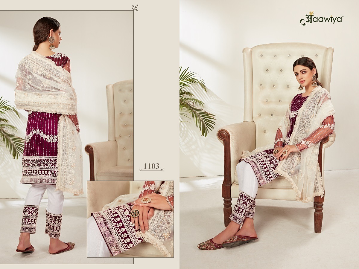 aawiya aayat vol 1 net gorgeous look salwar suit catalog