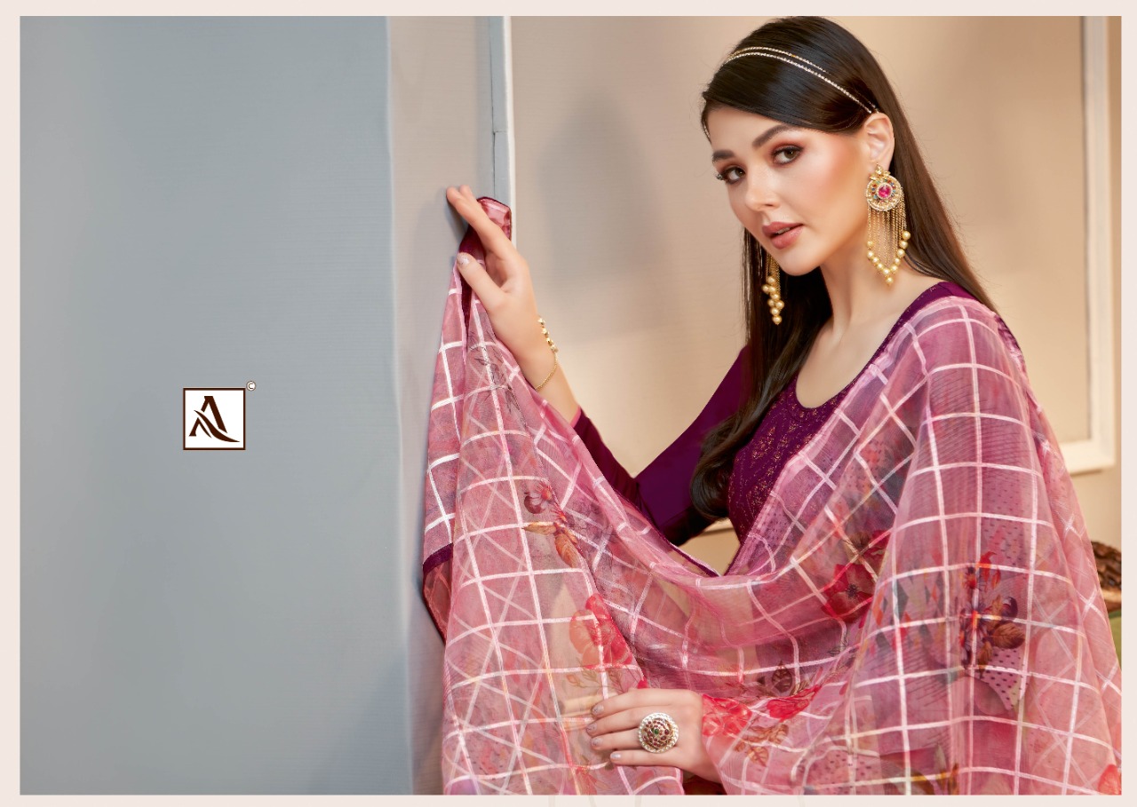 alok suit zyraa zam catchy look salwar suit catalog