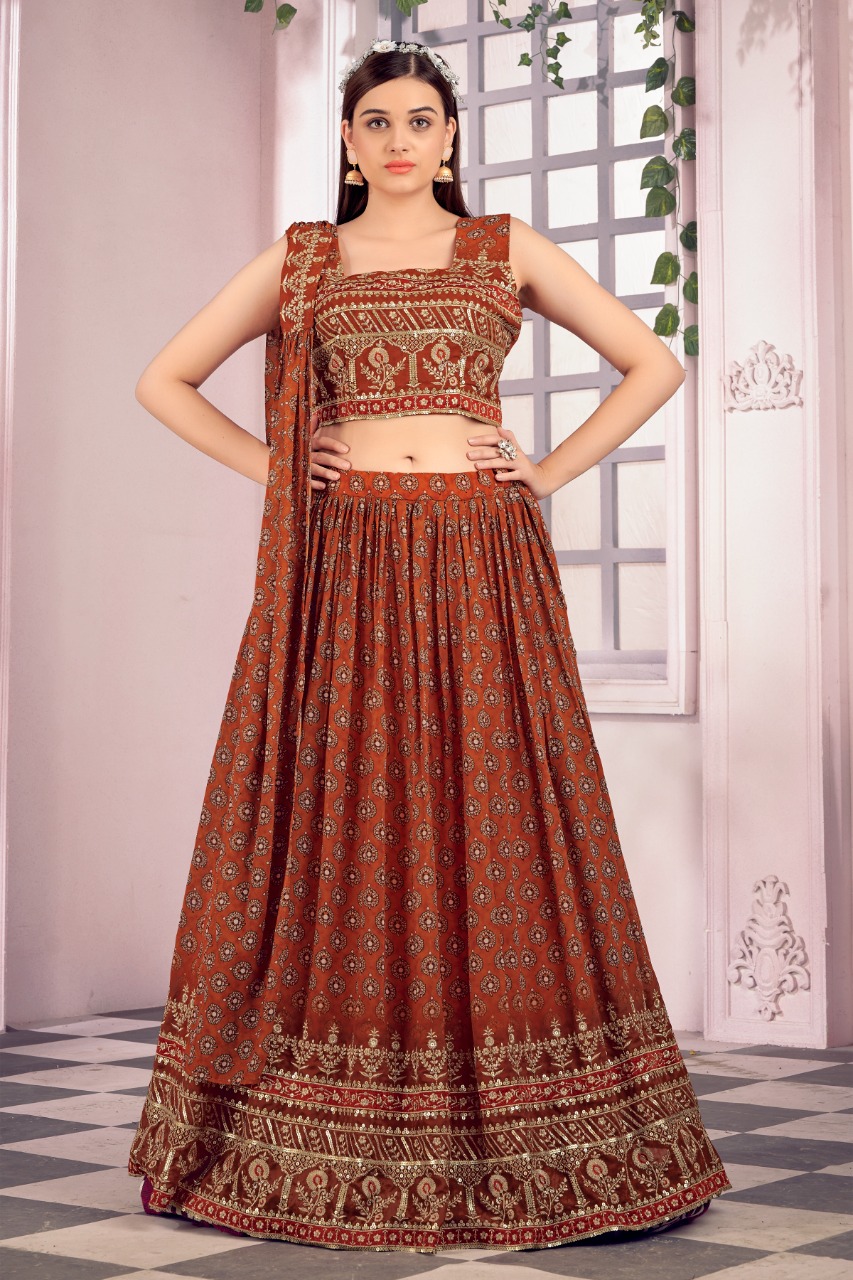 amoha trendz design no c 1929 georgette festive look lehenga catalog