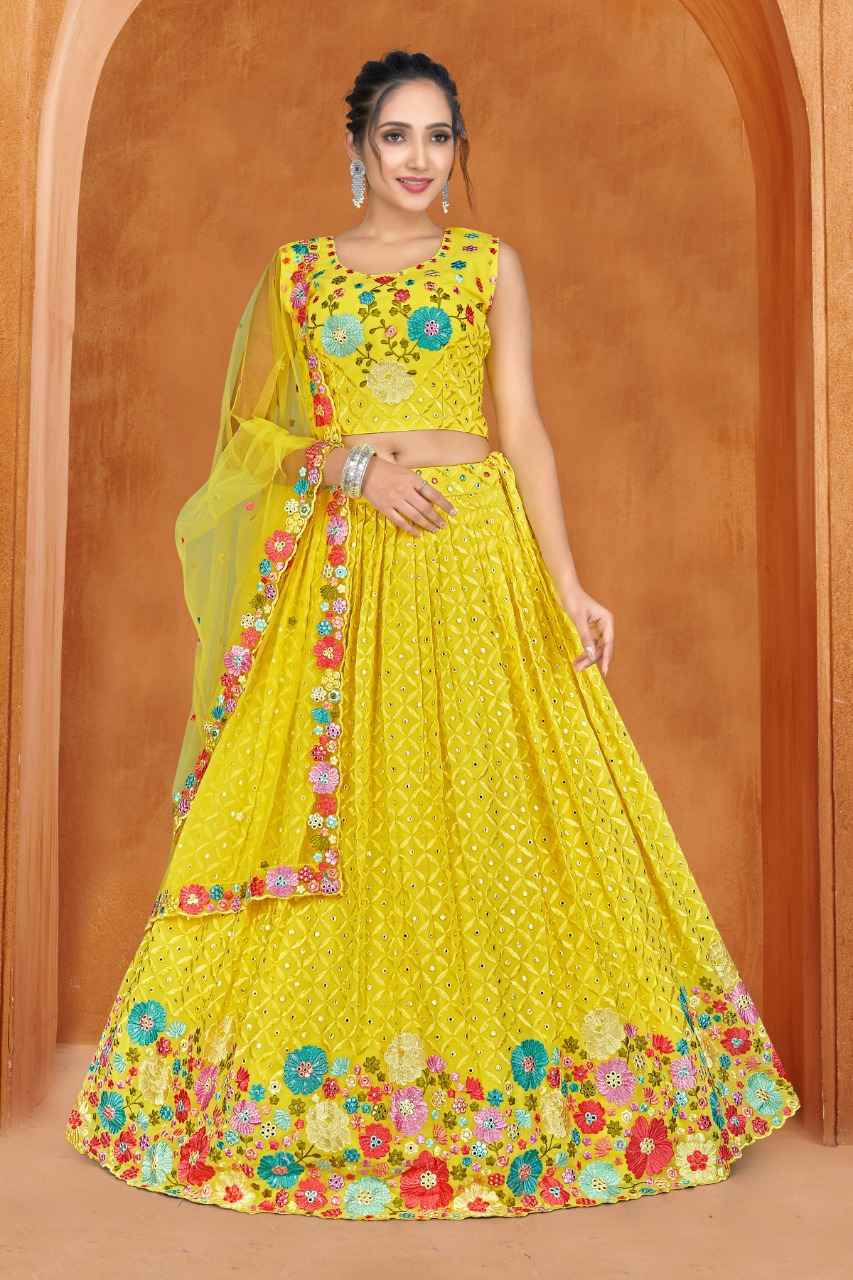 amoha trendz design no c 1937 georgette festive look lehenga catalog