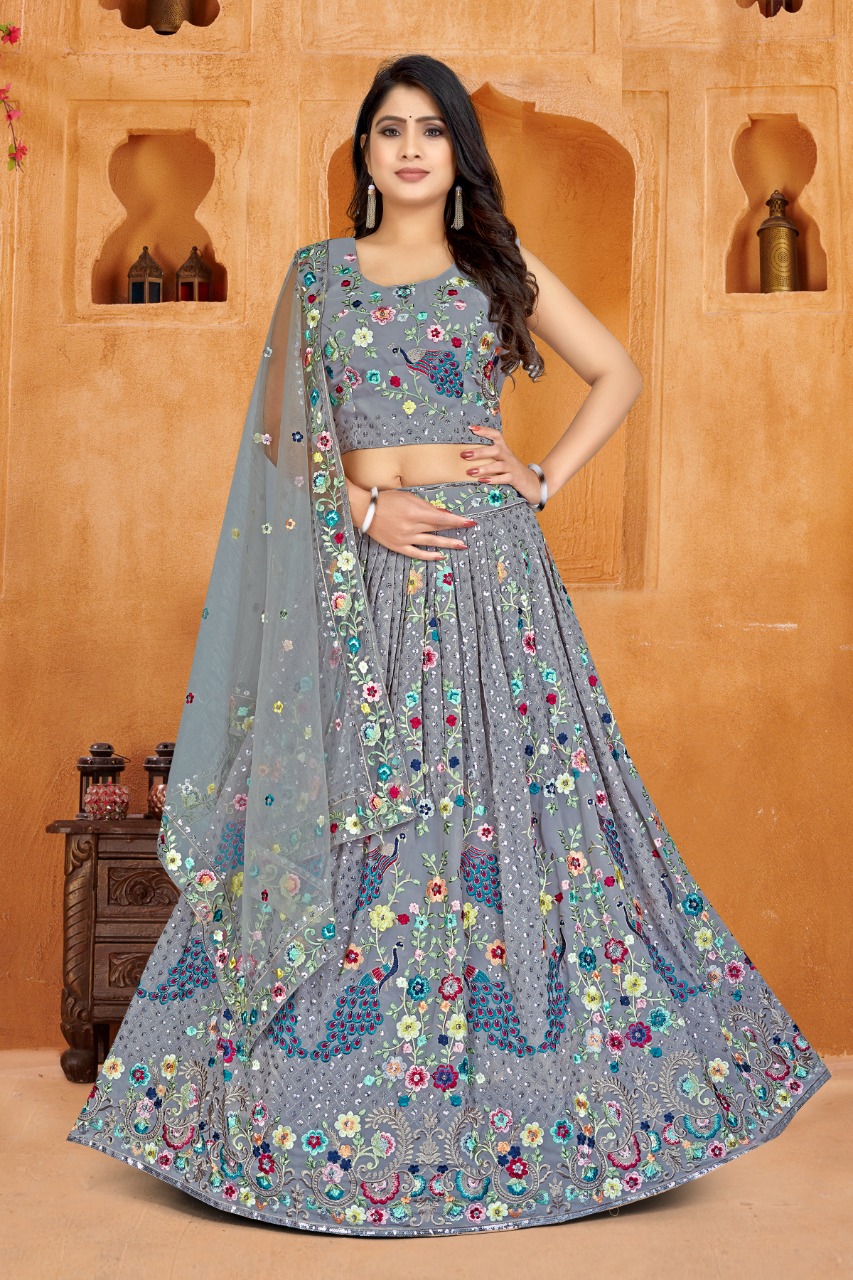 amoha trendz design no c 1939 georgette party look lehenga catalog