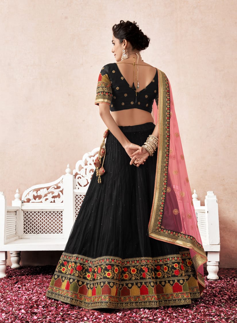 anantesh lifestyle 1005 black hit design restock net innovative look lehngha catalog