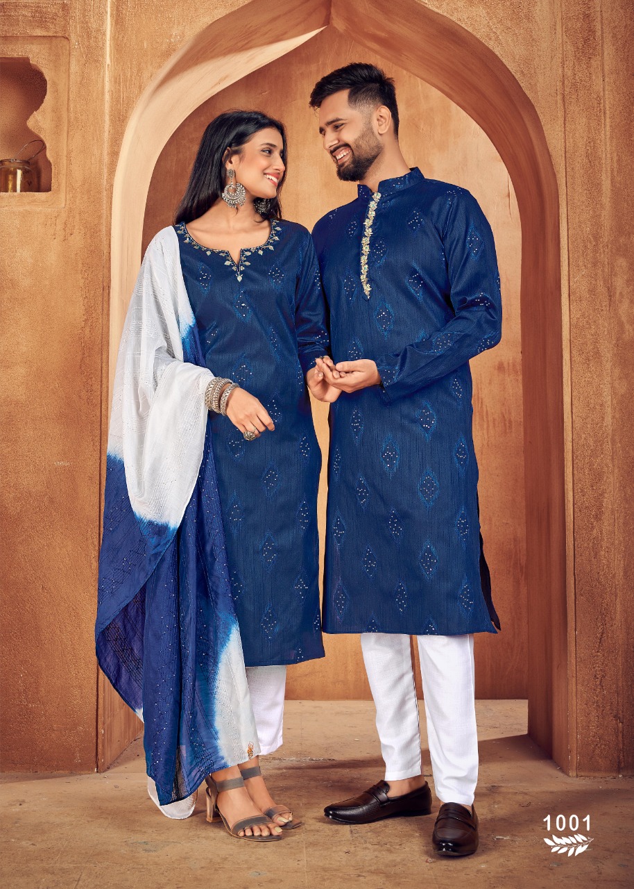 banwery fashion Royal Couple V 11 Heavy Jacquard Silk  attractive look kurti and kurta payjama catalog