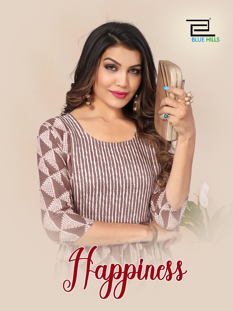 blue hills happiness Capsule mill print exclusive look kurti catalog