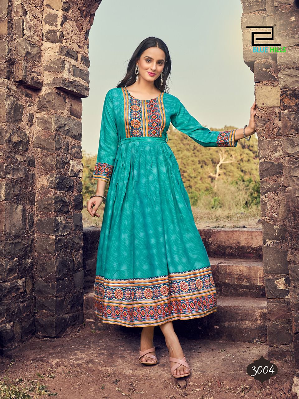 blue hills monalisa vol 3 rayon exclusive look kurti catalog