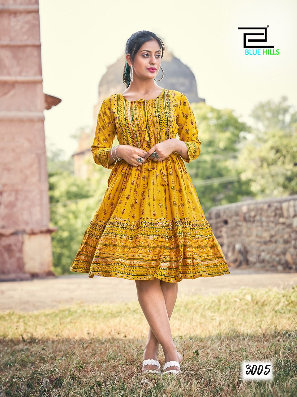 blue hills Show off vol 3 rayon exclusive look kurti catalog