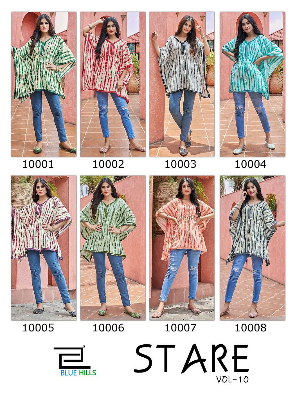 blue hills stare vol 10 rayon new and modern style kaftan catalog