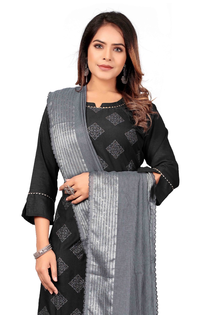 chanel 9  pick n choose chinon attractive look kurti bottom with dupatta  catalog