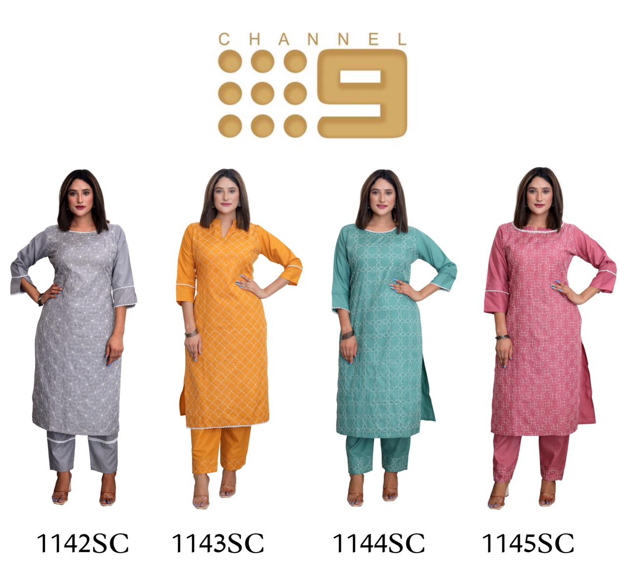 chanel 9 d no 1029 pick n choose cotton attractive look kurti bottom size set