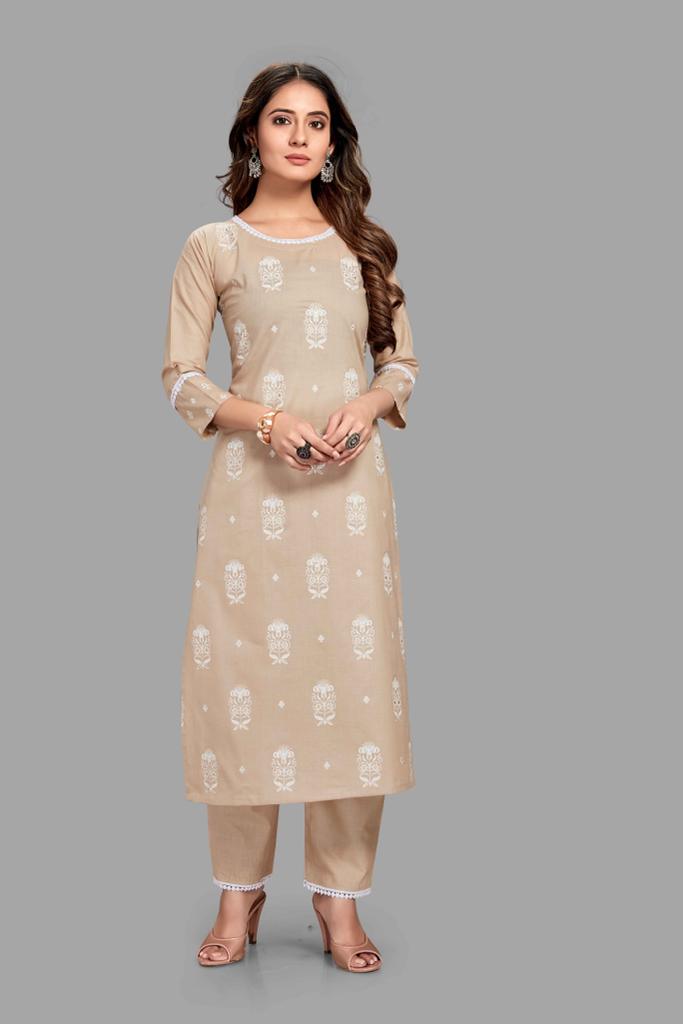 chanel 9 sku 001 to 005 pick n choose cotton attractive look kurti bottom size set