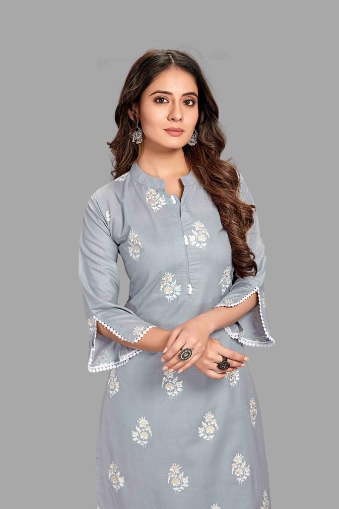 chanel 9 sku 001 to 005 pick n choose cotton attractive look kurti bottom size set