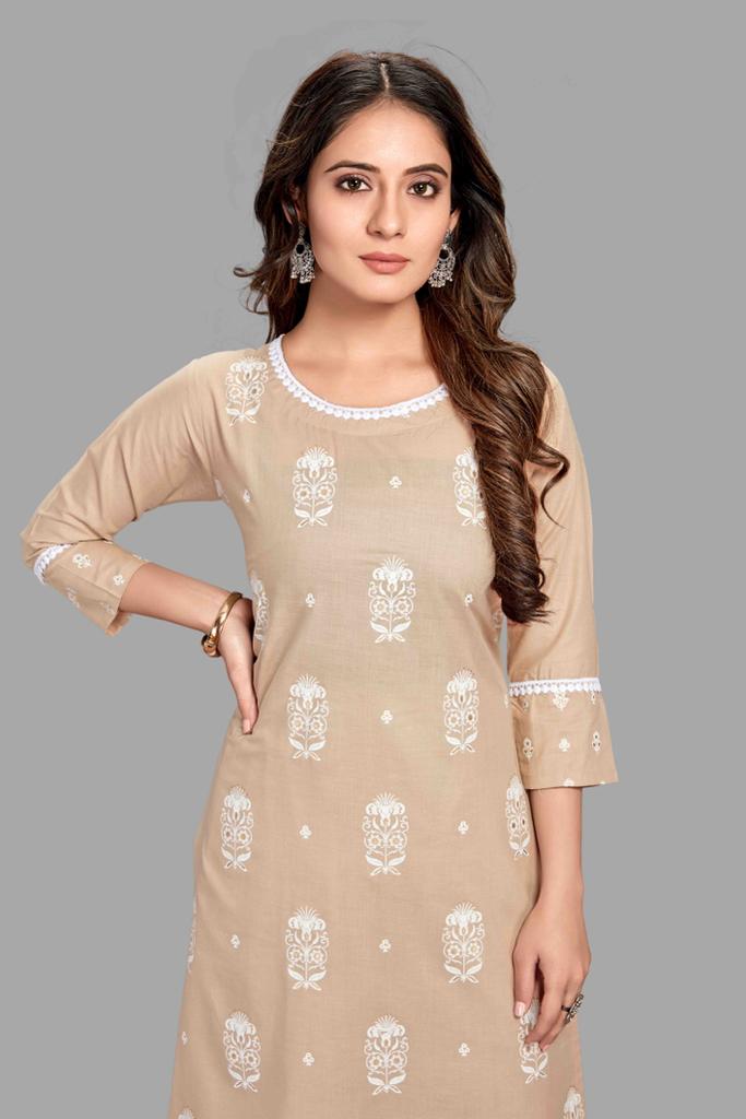 chanel 9 sku 001 to 005 pick n choose cotton attractive look kurti bottom size set