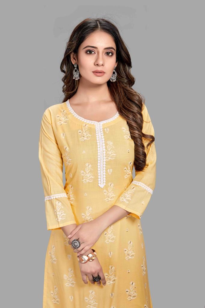 chanel 9 sku 001 to 005 pick n choose cotton attractive look kurti bottom size set