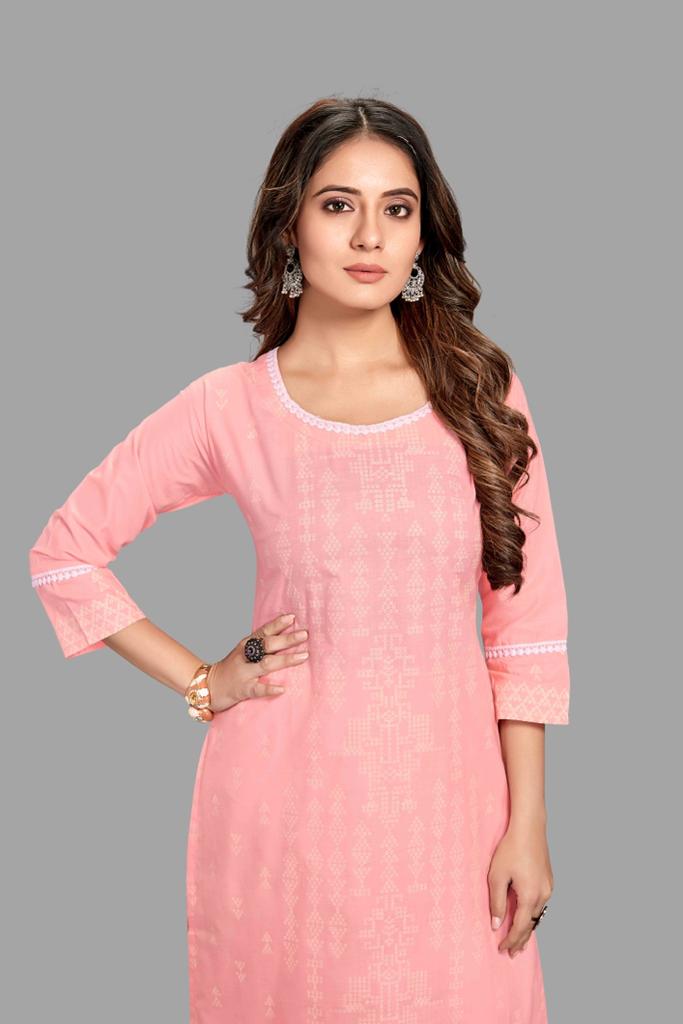 chanel 9 sku 001 to 005 pick n choose cotton attractive look kurti bottom size set