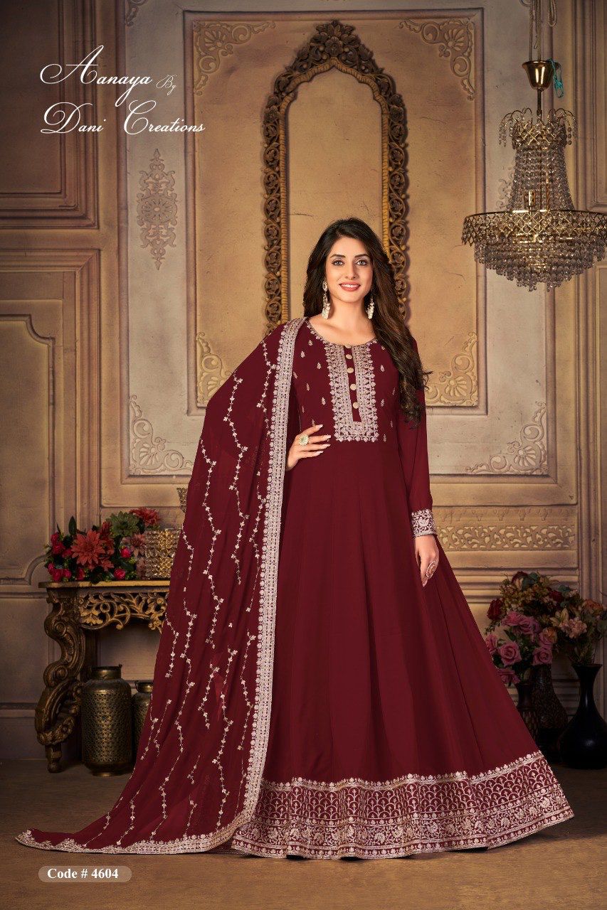 dani aanaya 4600 serice vol 146 georgette regal look salwar suit single