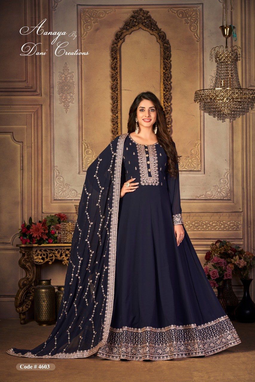 dani aanaya 4600 serice vol 146 georgette regal look salwar suit single