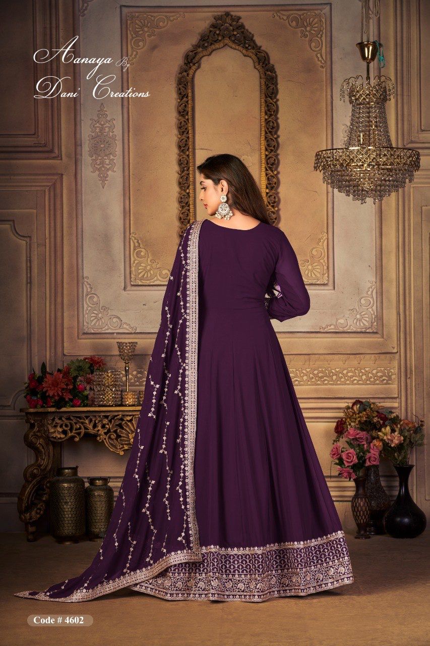 dani aanaya 4600 serice vol 146 georgette regal look salwar suit single