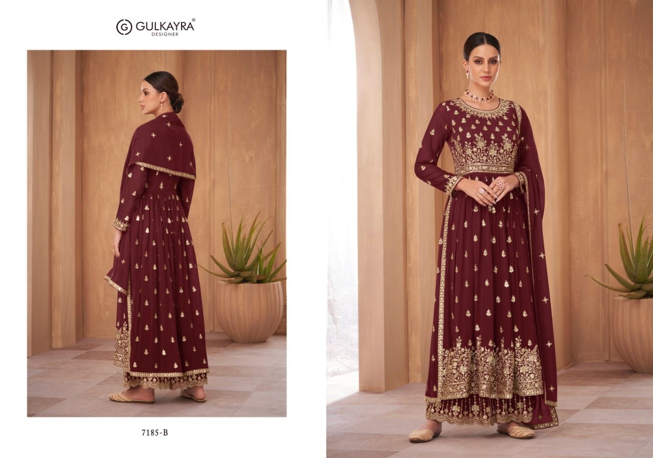 gulkayra designer nayra vol 2  georgette gorgous look salwar suit catalog