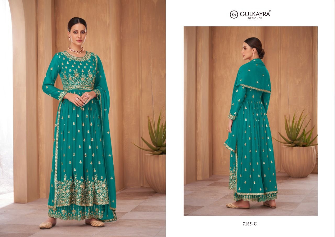 gulkayra designer nayra vol 2  georgette gorgous look salwar suit catalog