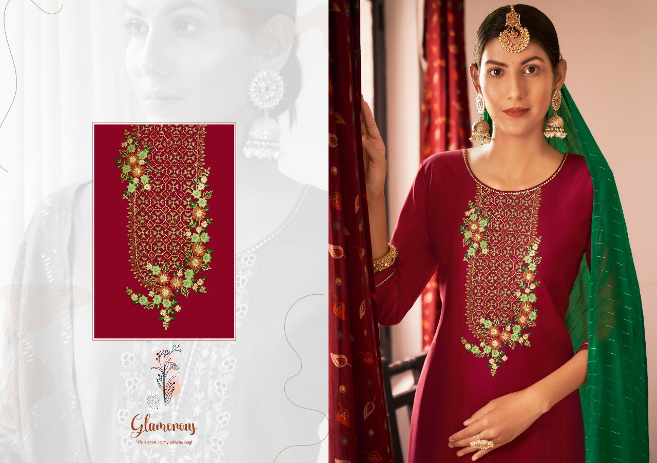 kalaroop by kajree cranival vol 3  silk attractive look kurti lehenga with dupatta catalog