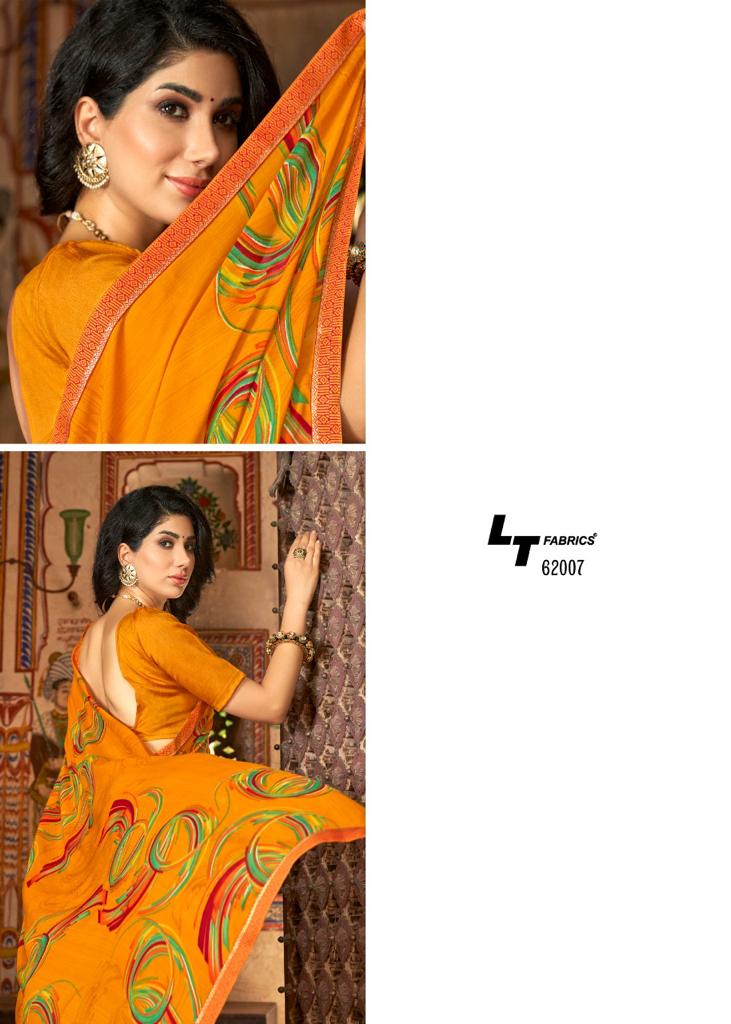 l t fashion zuri micro exclusive print saree catalog