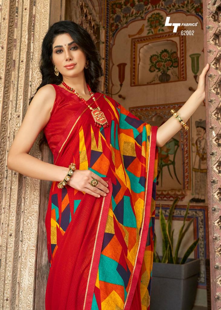 l t fashion zuri micro exclusive print saree catalog