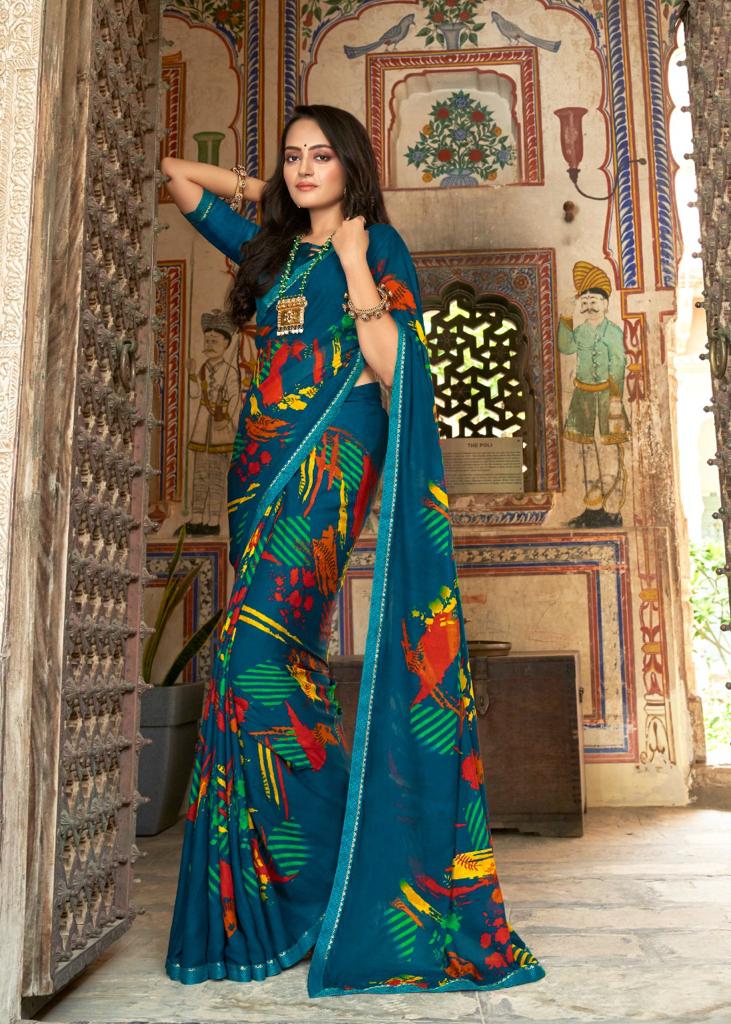 l t fashion zuri micro exclusive print saree catalog