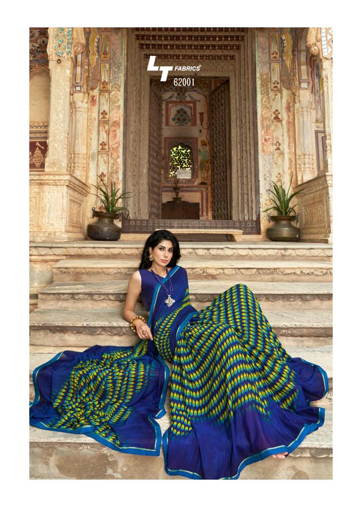 l t fashion zuri micro exclusive print saree catalog