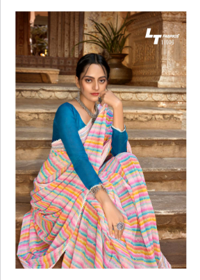 lt fashion aabhushan weightless decent look saree catalog