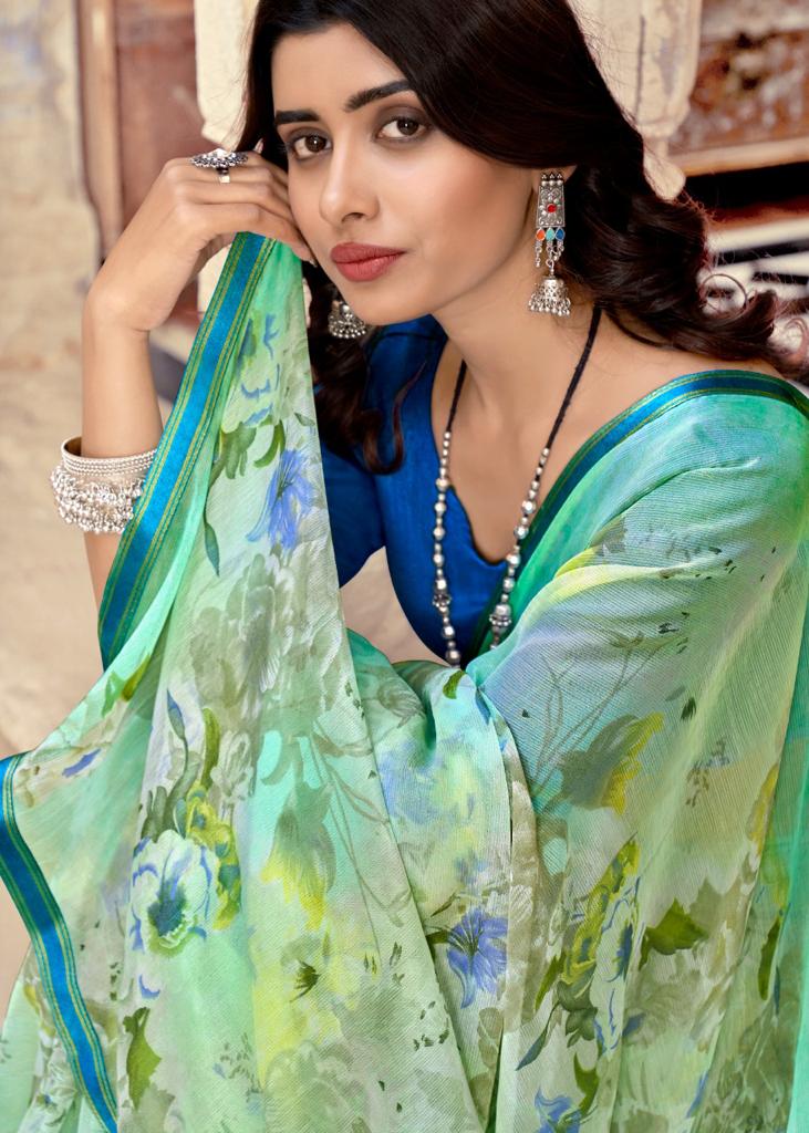 lt fashion innayat chiffon exclusive print saree catalog