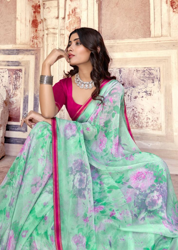 lt fashion innayat chiffon exclusive print saree catalog