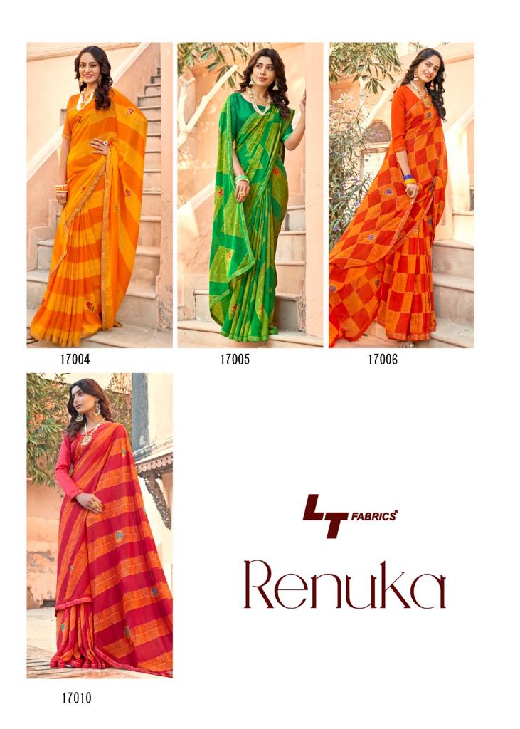 lt fashion renuka micro ecxlusive print saree catalog