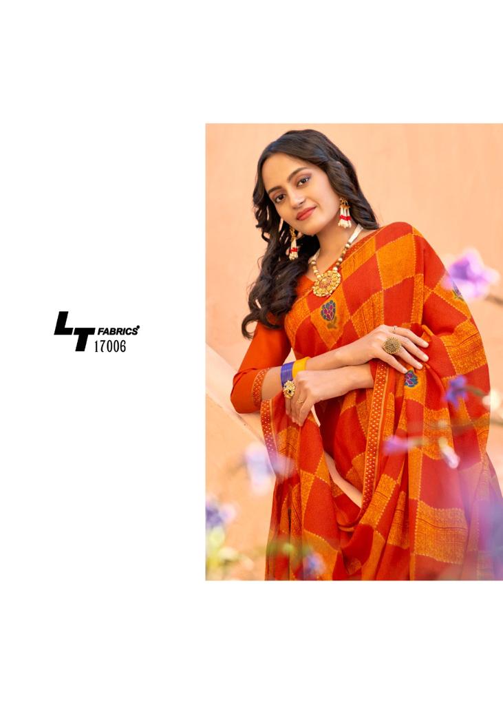 lt fashion renuka micro ecxlusive print saree catalog