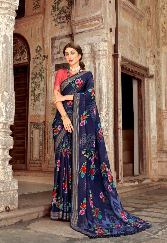 lt kashvi creation aurika silk exclusive print saree catalog